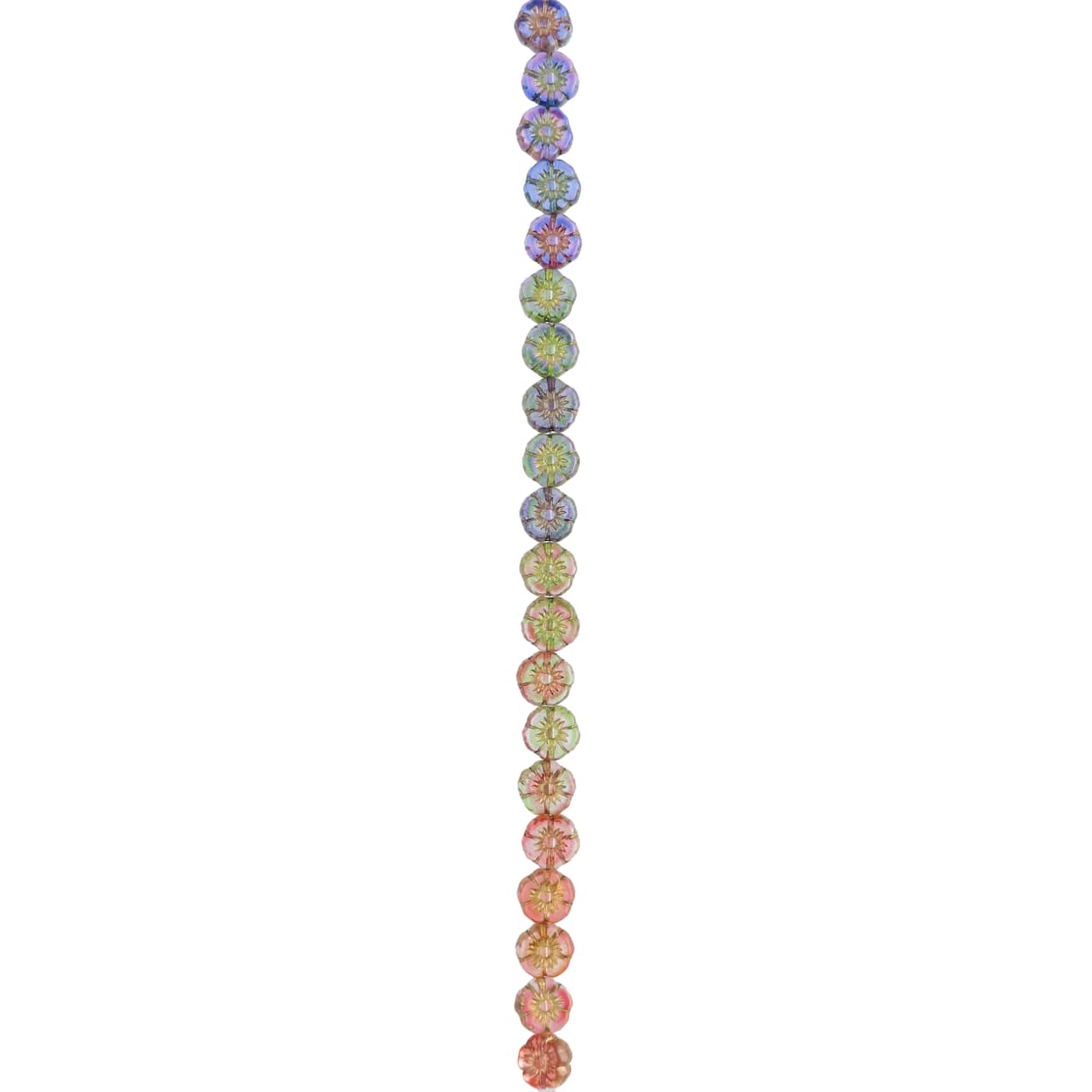 Sun Daisies Czech Glass Flower Beads, 8.6mm by Bead Landing&#x2122;